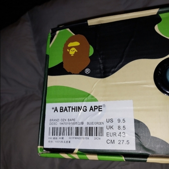 NIB BAPESTA Blue/Green/White Shoes - Picture 12 of 16